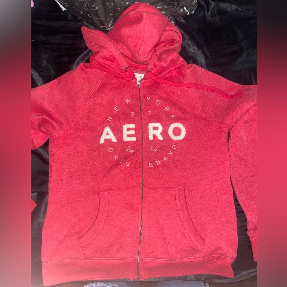 Aeropostale red hoodie size Medium